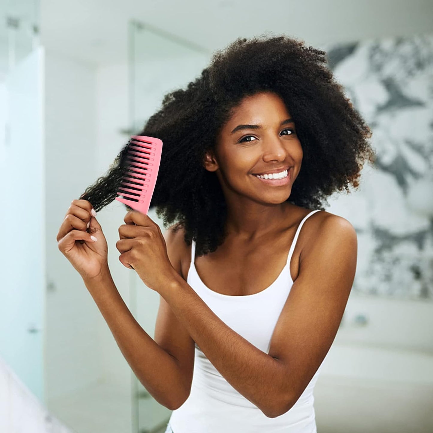 Peigne Afro - TwistTamer™ - Rose - Afro Adoré